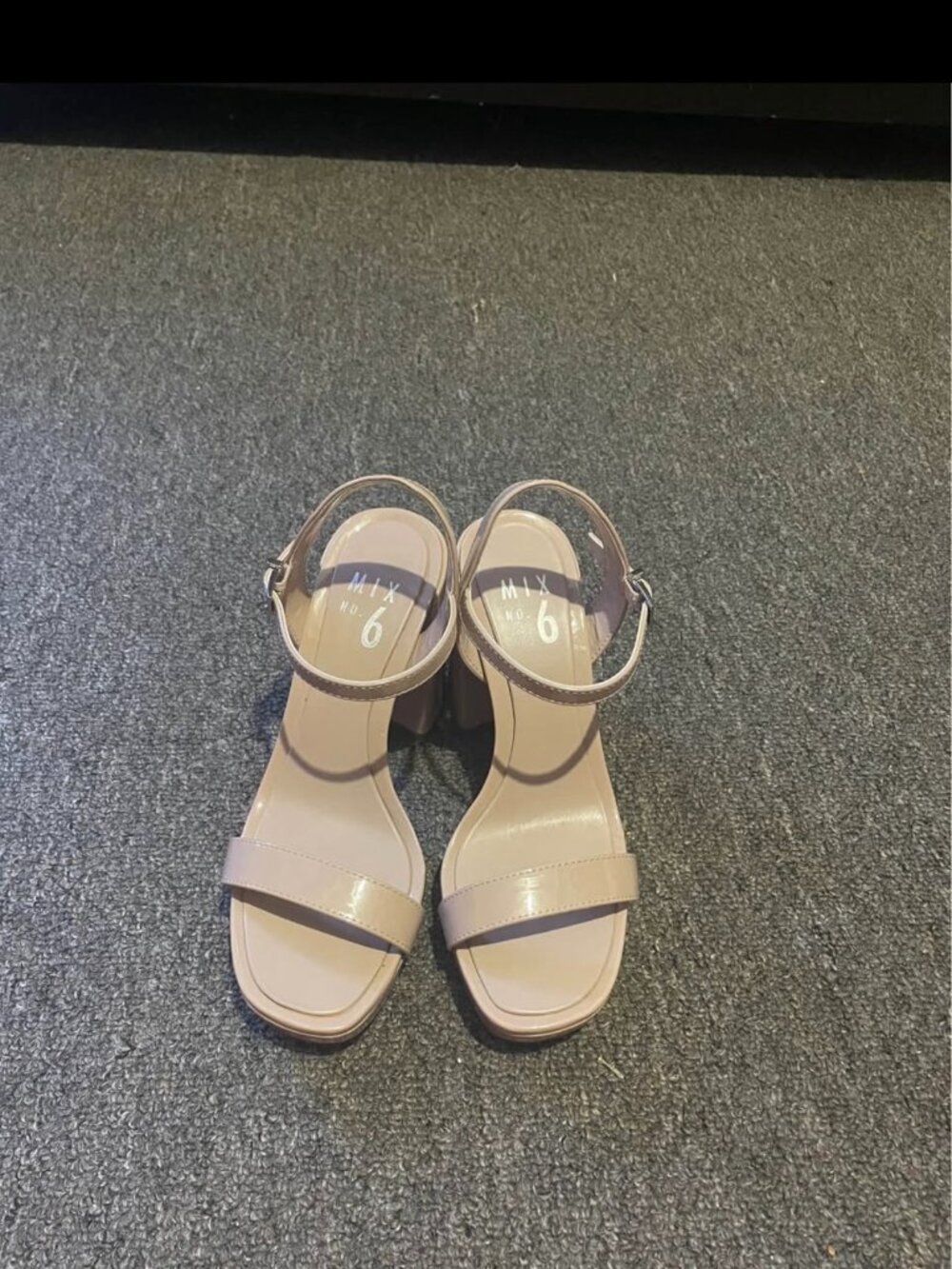 Nude Chunky Heels